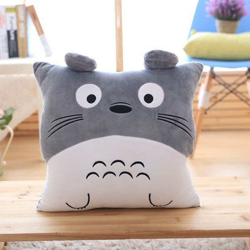 image-Totoro Plush Pillow Blanket 3-in-1 Hand Warmer
