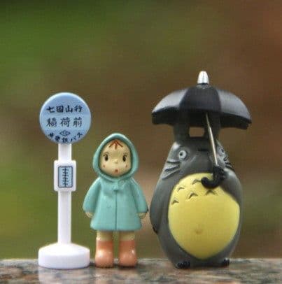 image-Jili Cat Bus Station Briquettes Micro Landscape Doll Set PVC