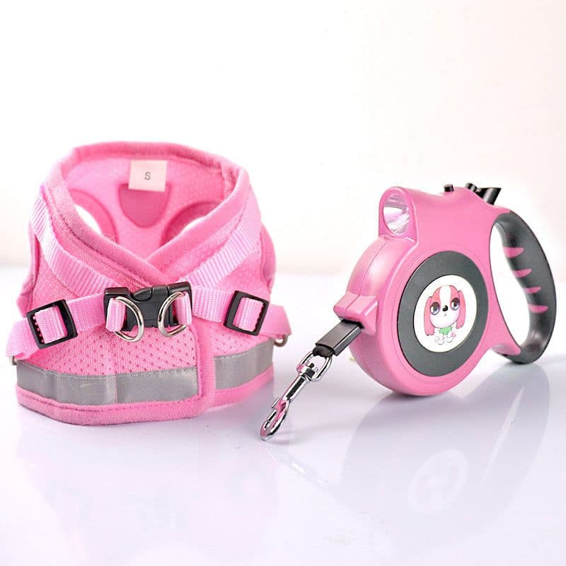 image-Dog Harness Vest Leash Set for Small Dogs Puppies