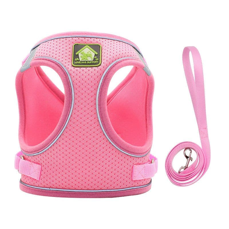 image-Dog Harness Vest Leash Set for Small Dogs Puppies