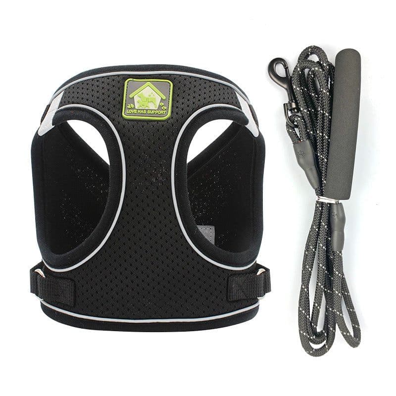 image-Dog Harness Vest Leash Set for Small Dogs Puppies