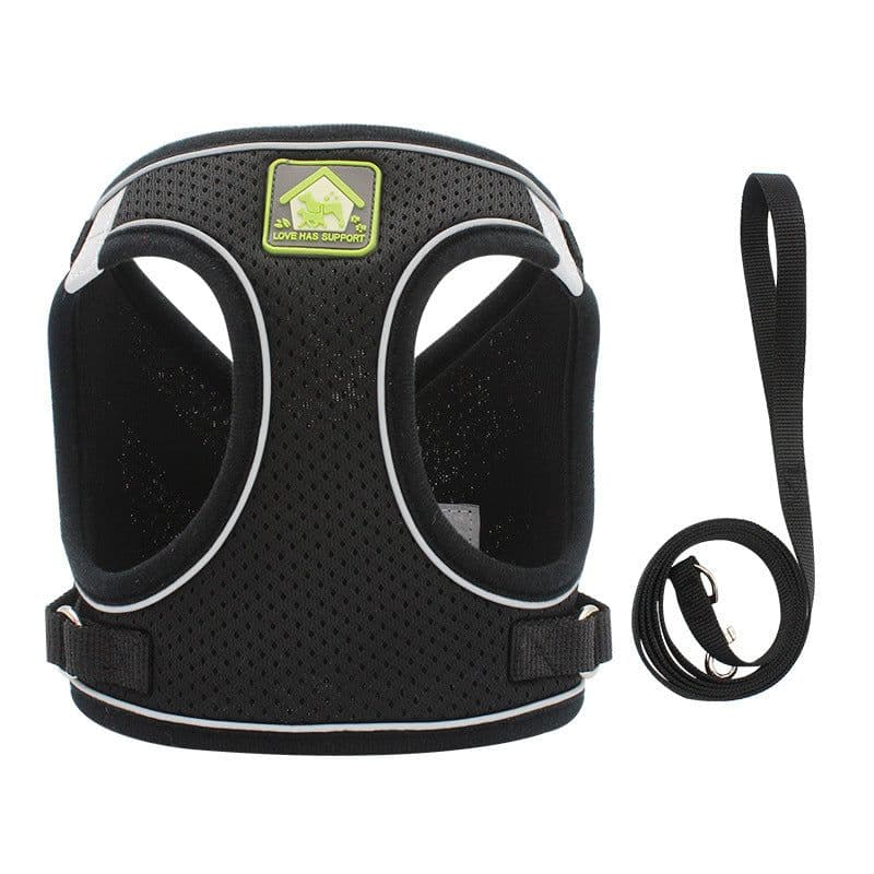 image-Dog Harness Vest Leash Set for Small Dogs Puppies