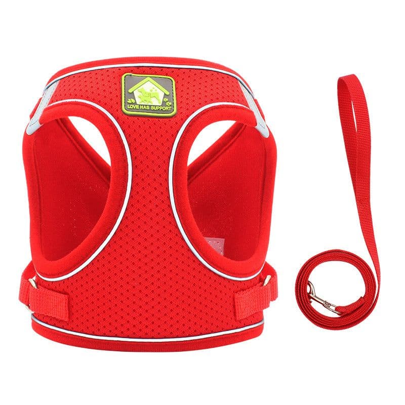 image-Dog Harness Vest Leash Set for Small Dogs Puppies