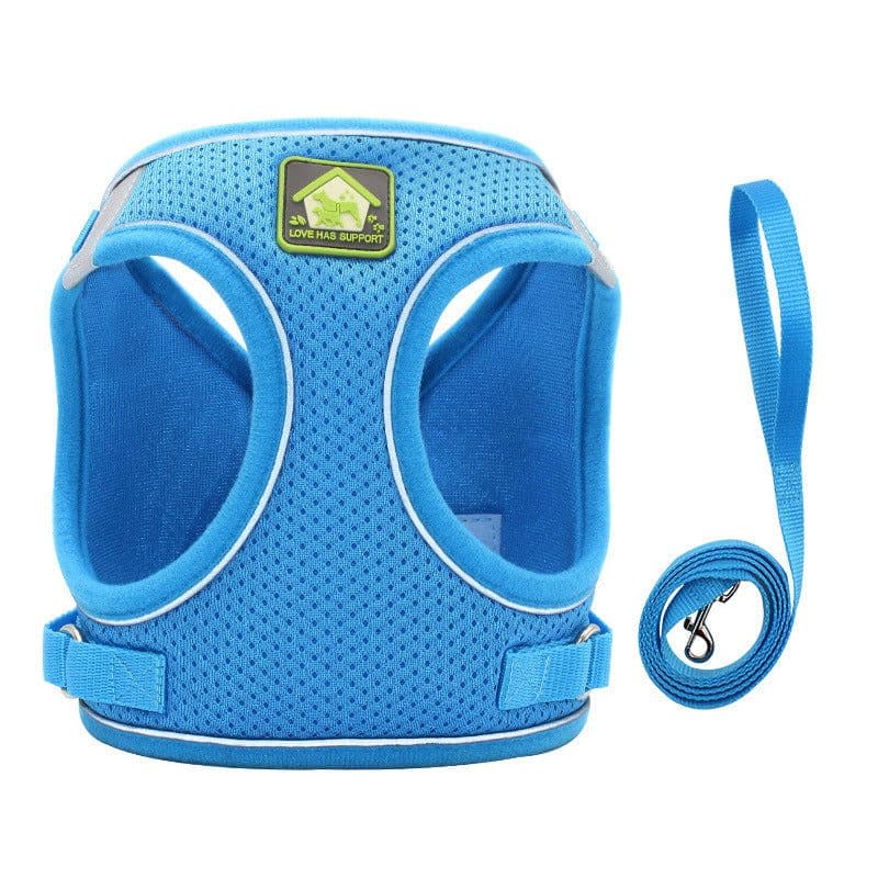 image-Dog Harness Vest Leash Set for Small Dogs Puppies