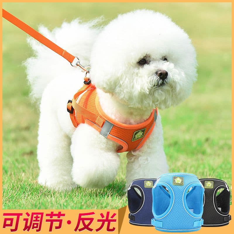 image-Dog Harness Vest Leash Set for Small Dogs Puppies