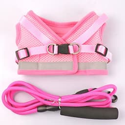 image-Dog Harness Vest Leash Set for Small Dogs Puppies