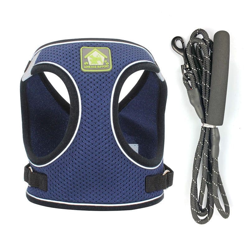 image-Dog Harness Vest Leash Set for Small Dogs Puppies