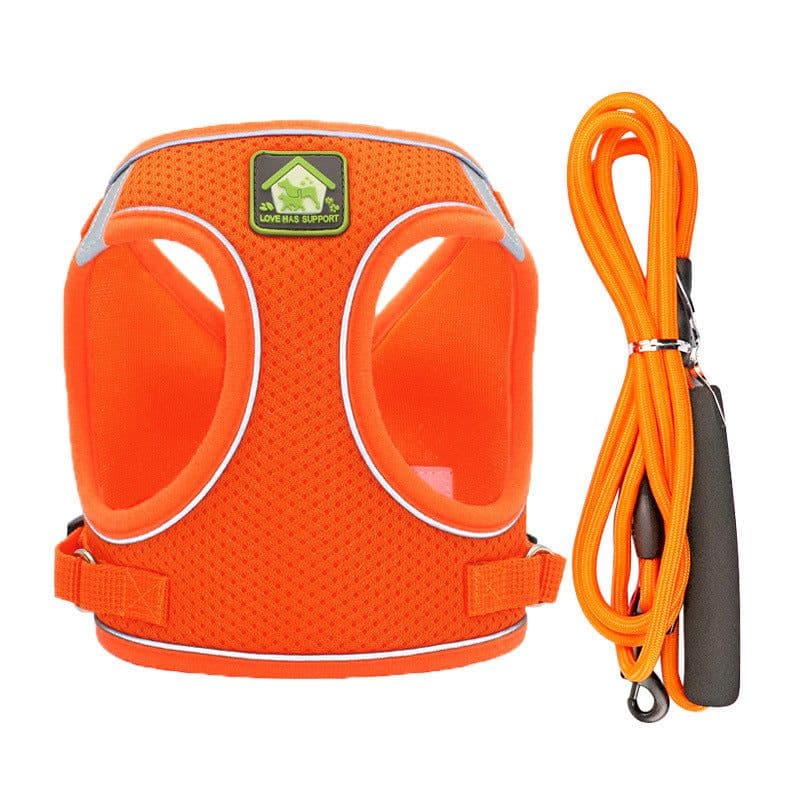 image-Dog Harness Vest Leash Set for Small Dogs Puppies