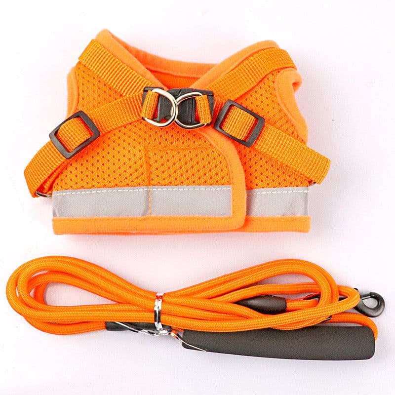 image-Dog Harness Vest Leash Set for Small Dogs Puppies