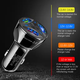 image-QC3.0 Car Charger 3-Port USB Dual-Channel 7A Fast Charging