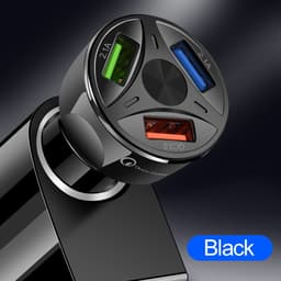 image-QC3.0 Car Charger 3-Port USB Dual-Channel 7A Fast Charging