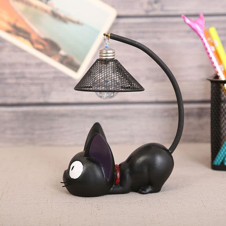 image-Hayao Miyazaki Jiji Cat Night Light Resin Ornament Home Decor