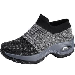 image-Women's Yoga Shoes Rubber Sole Slip-On Warm Dance Sneakers