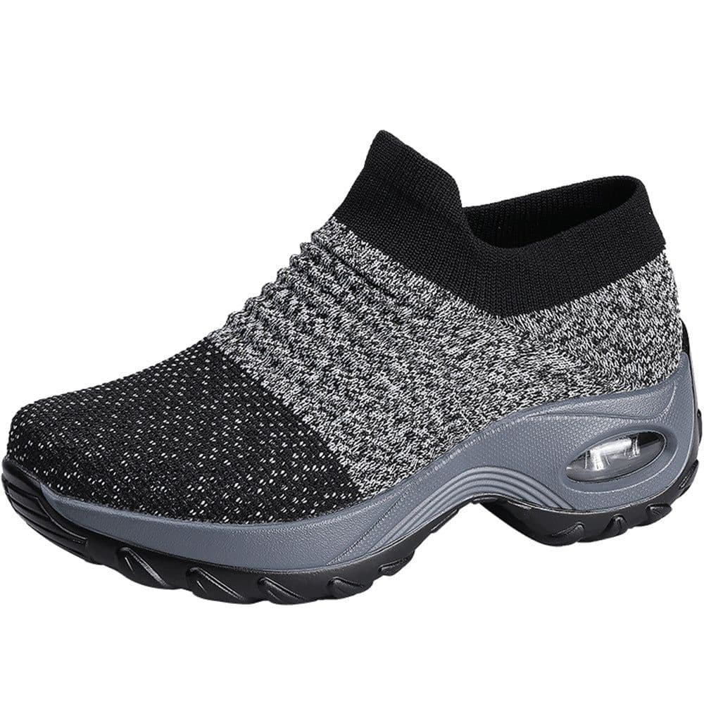 image-Women's Yoga Shoes Rubber Sole Slip-On Warm Dance Sneakers