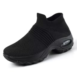 image-Women's Yoga Shoes Rubber Sole Slip-On Warm Dance Sneakers
