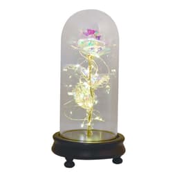 image-24k Gold Foil Rose in Glass Dome Valentine's Christmas Gift