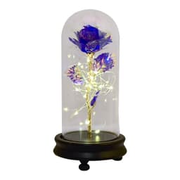 image-24k Gold Foil Rose in Glass Dome Valentine's Christmas Gift