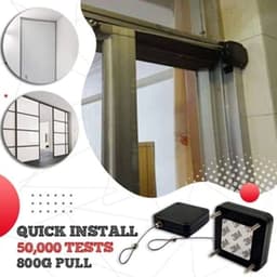image-Automatic Door Closer for Sliding Doors - Punch-Free Installation