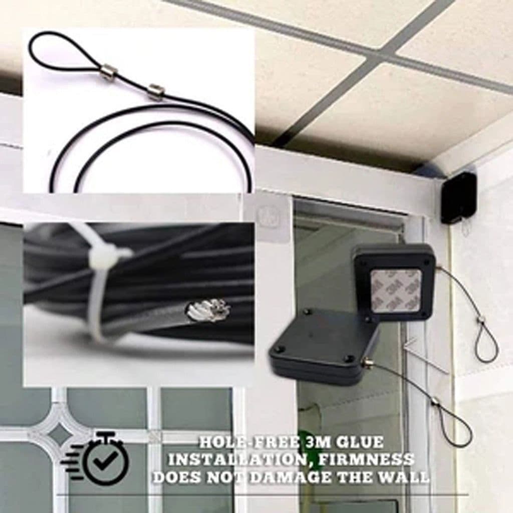 image-Automatic Door Closer for Sliding Doors - Punch-Free Installation