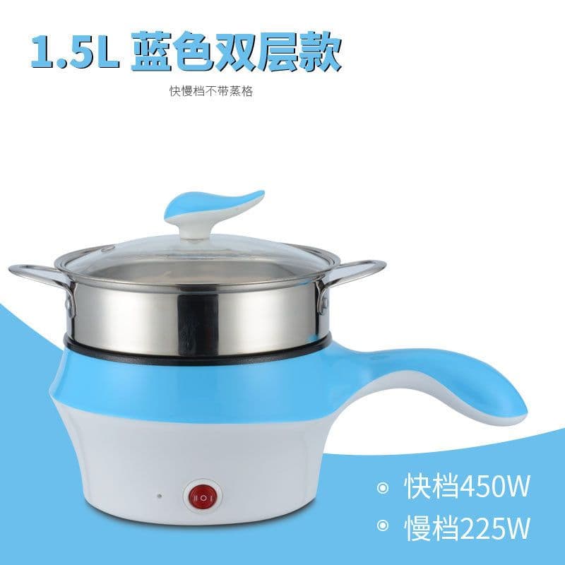 image-Multifunctional Non-Stick Electric Hot Pot Mini Steamer 220V