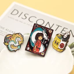 image-Spirited Away No-Face Metal Brooch Pin