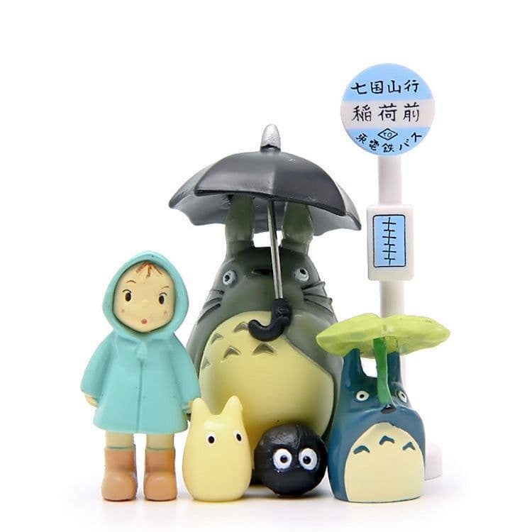 image-Jili Cat Bus Station PVC Cartoon Figurine Set (6 Pieces)