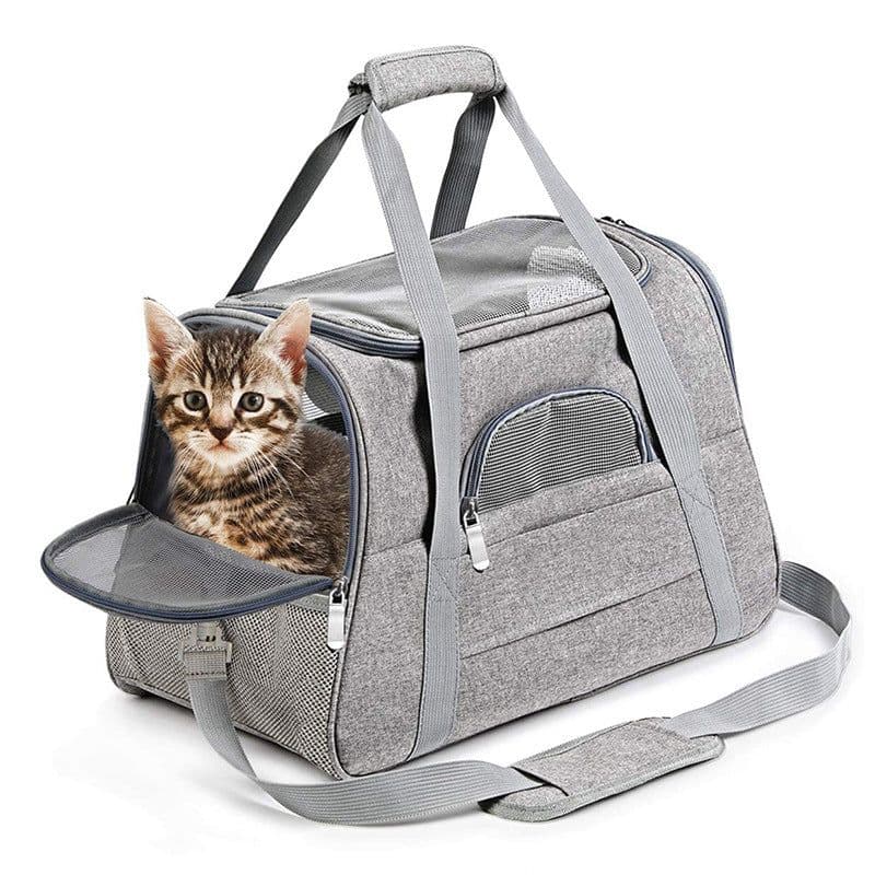 image-Pet Carrier Backpack Crossbody Bag Nylon 10kg Capacity