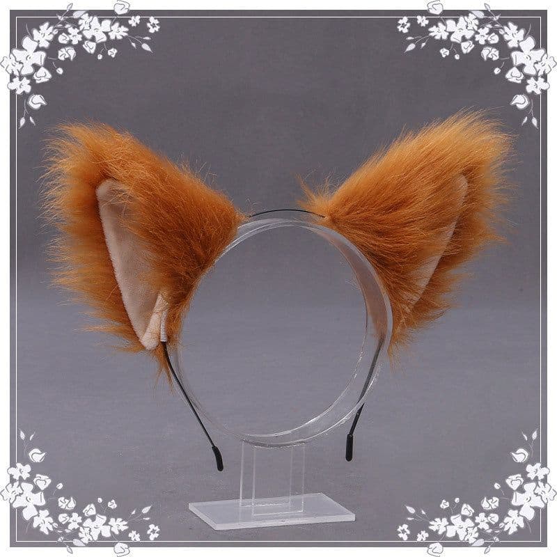 image-Fox Ears Headband Cat Girl Maid Headdress Hair Accessories