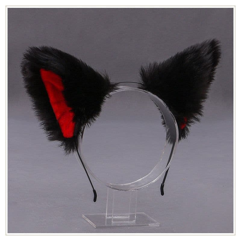 image-Fox Ears Headband Cat Girl Maid Headdress Hair Accessories