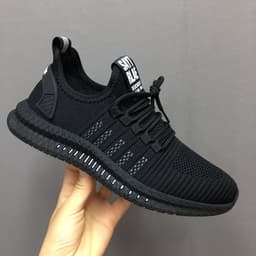 image-Men's Flying Knit Sports Casual Shoes Low Top Lace-Up Sneakers