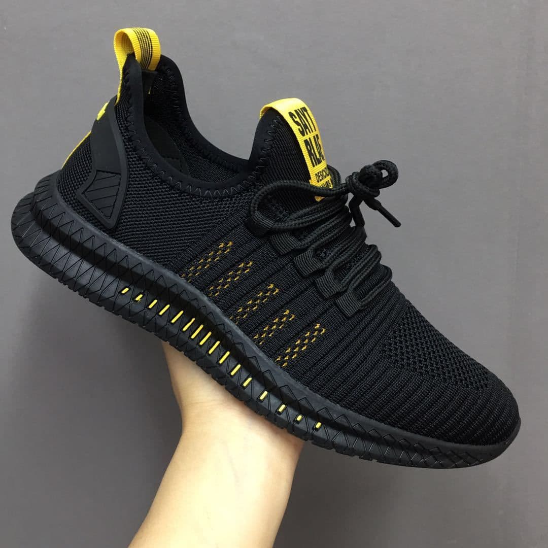image-Men's Flying Knit Sports Casual Shoes Low Top Lace-Up Sneakers