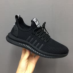 image-Men's Flying Knit Sports Casual Shoes Low Top Lace-Up Sneakers