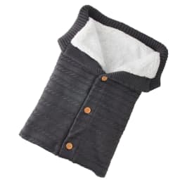image-Baby Knit Sleeping Bag Winter Swaddle Wrap Stroller Blanket