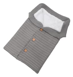 image-Baby Knit Sleeping Bag Winter Swaddle Wrap Stroller Blanket