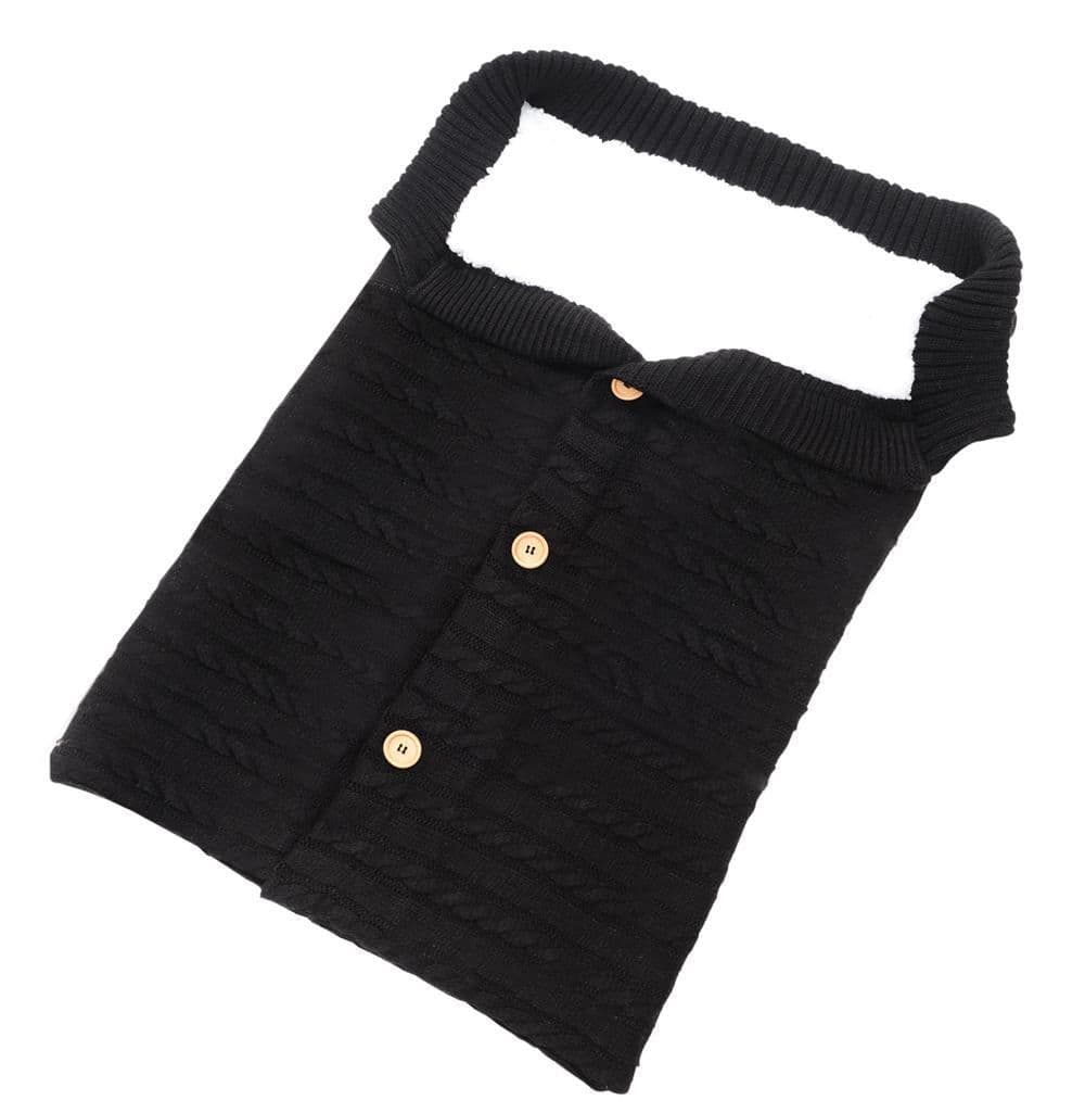 image-Baby Knit Sleeping Bag Winter Swaddle Wrap Stroller Blanket
