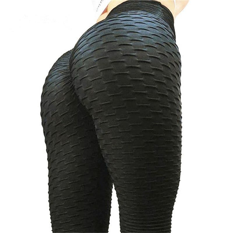 image-Ou Yong Women's Jacquard Yoga Leggings Cropped Fitness Pants
