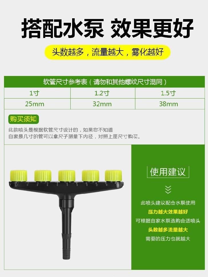 image-Garden Sprayer Nozzle Atomizing Watering Faucet for Agriculture