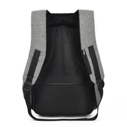 image-15 Inch Waterproof Business Laptop Backpack USB Charging Port Gray