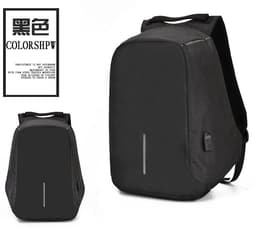 image-15 Inch Waterproof Business Laptop Backpack USB Charging Port Gray