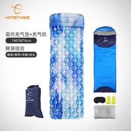 image-Xituoke Inflatable Camping Sleeping Pad with Pillow Single Person