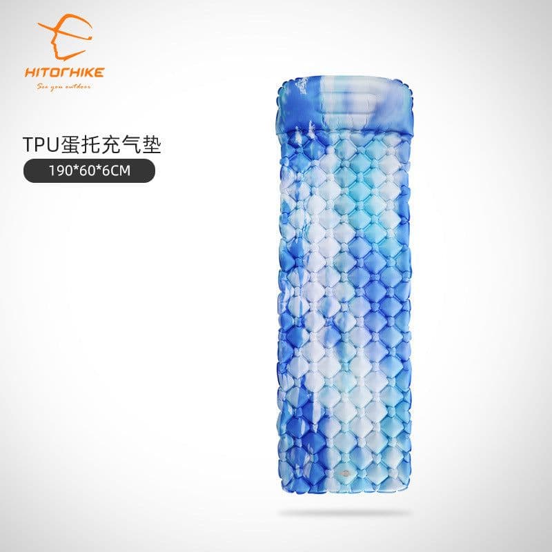 image-Xituoke Inflatable Camping Sleeping Pad with Pillow Single Person