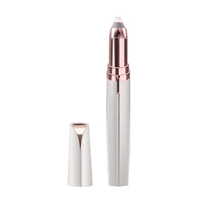 image-Electric Facial Hair Remover Eyebrow Trimmer Shaver Rose Gold
