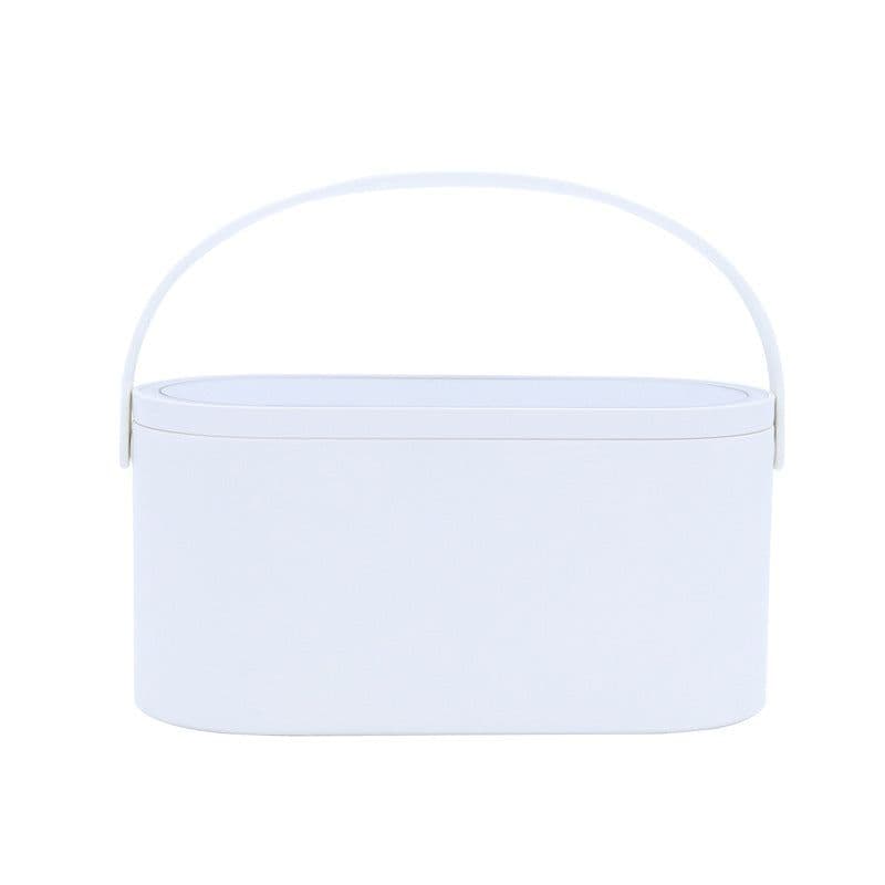 image-MUID Portable Makeup Box with Mirror and Storage Organizer