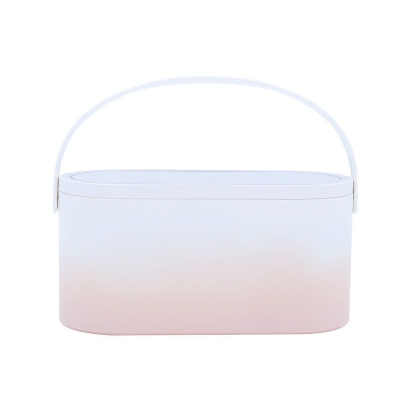 image-MUID Portable Makeup Box with Mirror and Storage Organizer