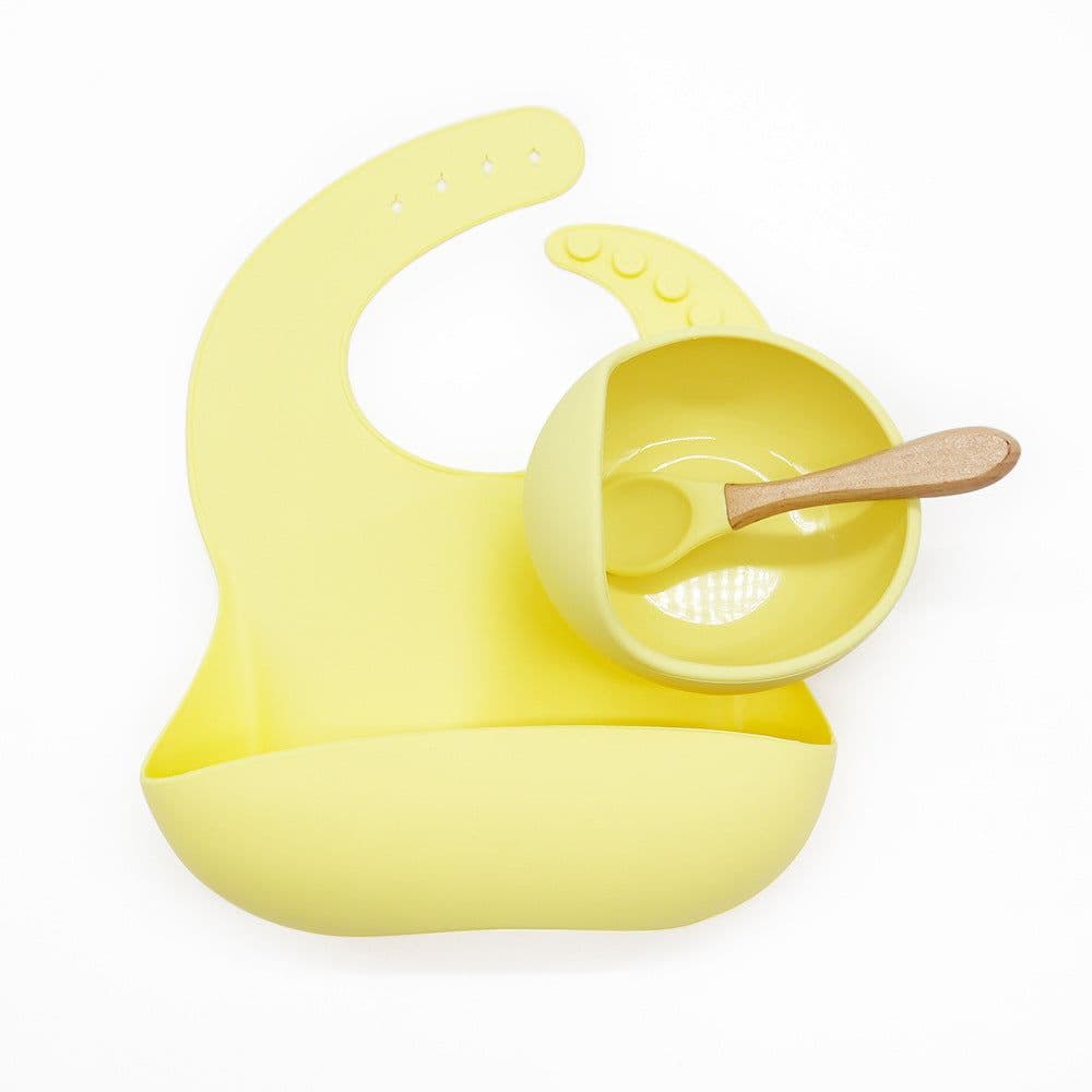 image-Melikeycolour Silicone Suction Bowl Set for Baby Feeding