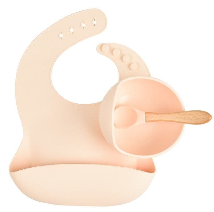 image-Melikeycolour Silicone Suction Bowl Set for Baby Feeding