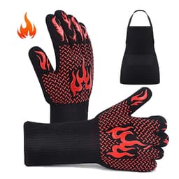 image-High Temperature BBQ Oven Gloves Aramid Heat Resistant 500-800°F