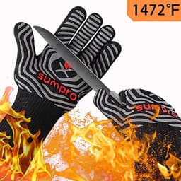 image-High Temperature BBQ Oven Gloves Aramid Heat Resistant 500-800°F