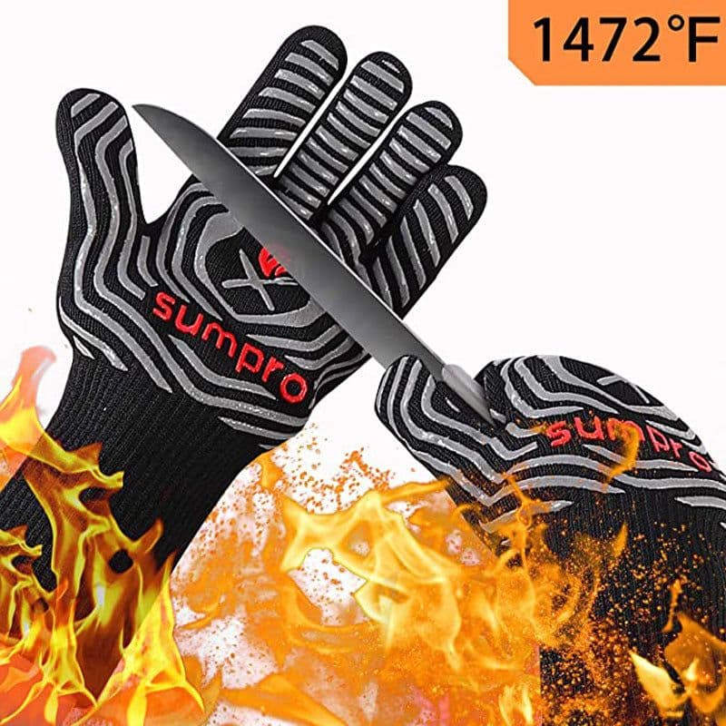 image-High Temperature BBQ Oven Gloves Aramid Heat Resistant 500-800°F