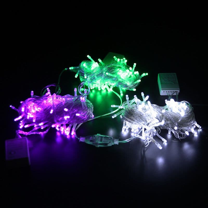 image-LED String Lights 100 LED 10M Wedding Festival Outdoor Decor